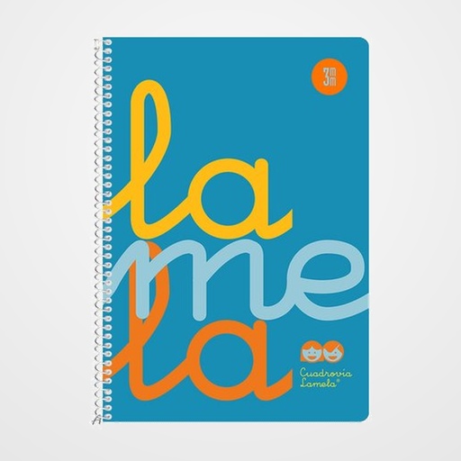 LAMELA BLOC tapa POLIPROPILENO 4º 80h CUADROVIA 3 mm AZUL