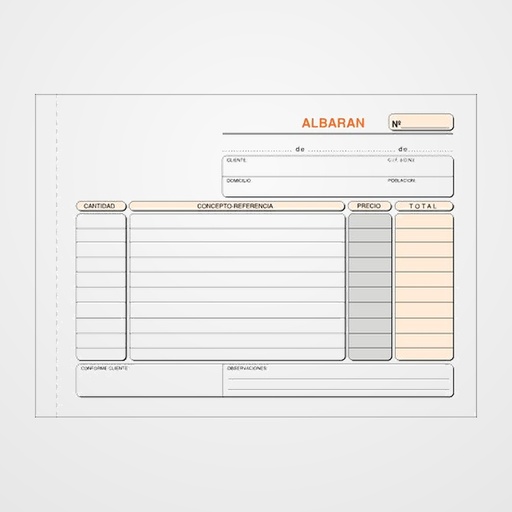 TALONARIO ALBARANES 4º APDO DUPLICADO LOAN