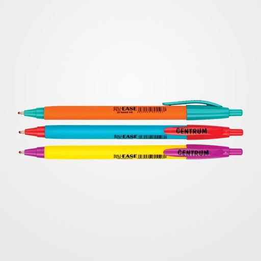 BOLIGRAFO CENTRUM RETRACTIL EASE TINTA AZUL COLORES SURTIDOS