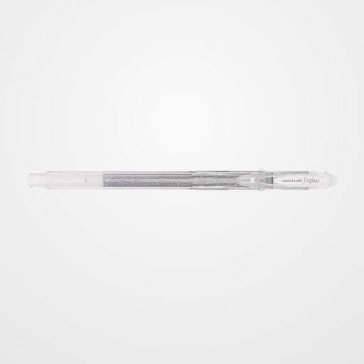 ROLLER GEL UNI-BALL SIGNO SPARKLING 1,0 (UM-120SP)  PLATA
