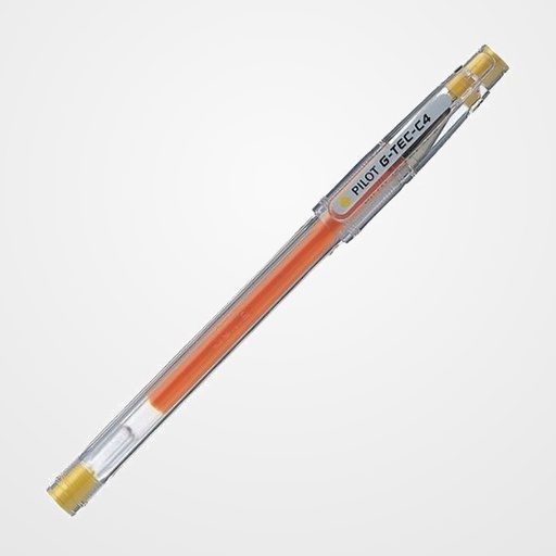 ROLLER GEL PILOT G-TEC-C4  AMARILLO