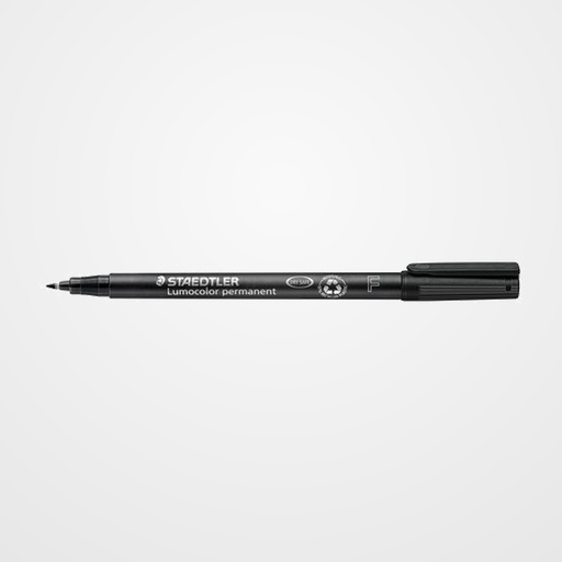 ROTULADOR PERMANENTE STAEDTLER 318 LUMOCOLOR (F)  NEGRO