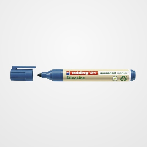 MARCADOR PERMANENTE EDDING   21 CONICO AZUL