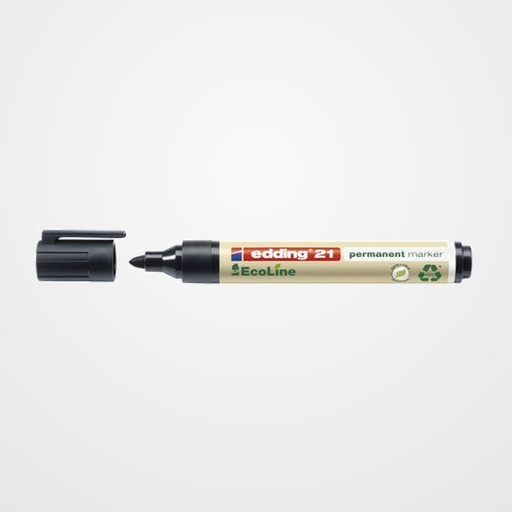 MARCADOR PERMANENTE EDDING   21 CONICO NEGRO