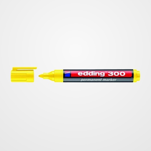 MARCADOR PERMANENTE EDDING  300 CONICO  AMARILLO