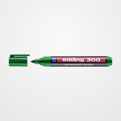 MARCADOR PERMANENTE EDDING  300 CONICO  VERDE