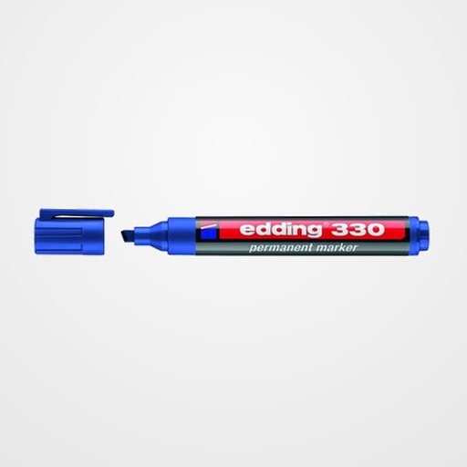 MARCADOR PERMANENTE EDDING  330 BISELADO  AZUL