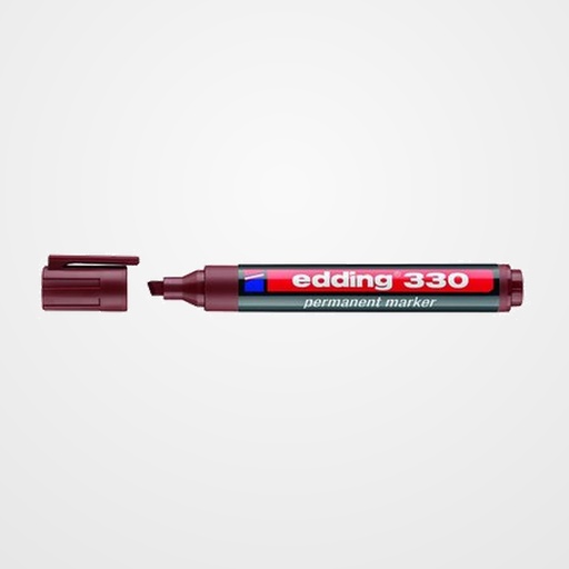 MARCADOR PERMANENTE EDDING  330 BISELADO  MARRON