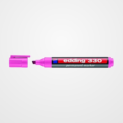 MARCADOR PERMANENTE EDDING  330 BISELADO  ROSA