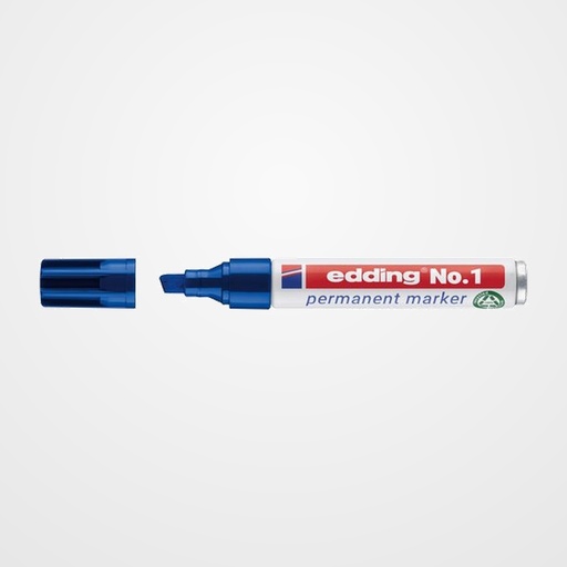 MARCADOR PERMANENTE EDDING No.1 BISELADO AZUL