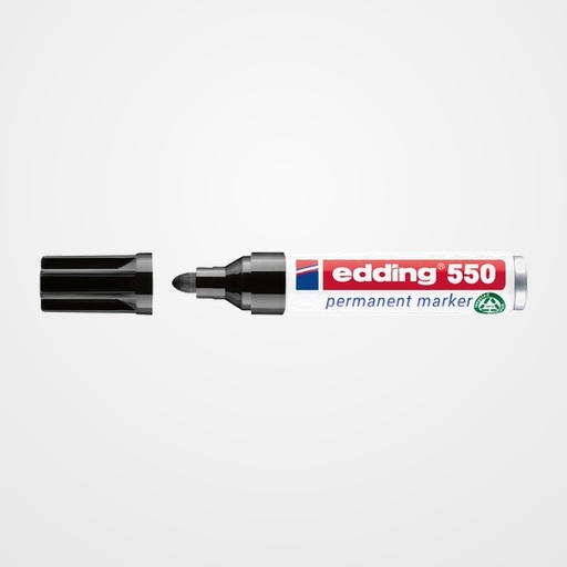 MARCADOR PERMANENTE EDDING  550 CONICO NEGRO