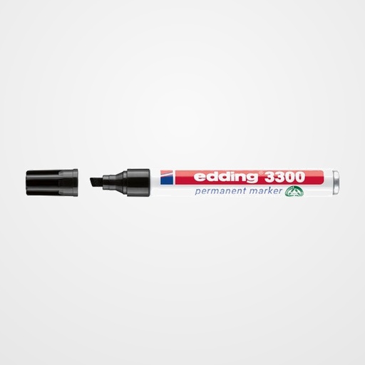 MARCADOR PERMANENTE EDDING 3300 BISELADO NEGRO