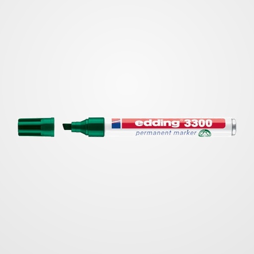 MARCADOR PERMANENTE EDDING 3300 BISELADO VERDE