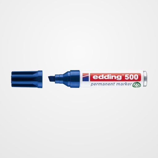 MARCADOR PERMANENTE EDDING 500 BISELADO AZUL