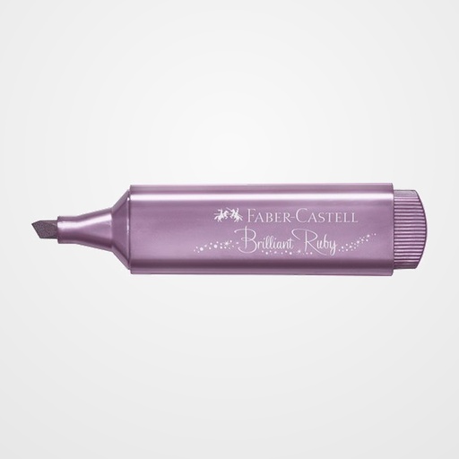 MARCADOR FLUOR FABER-CASTELL TEXTLINER 1546 METALICO RUBI