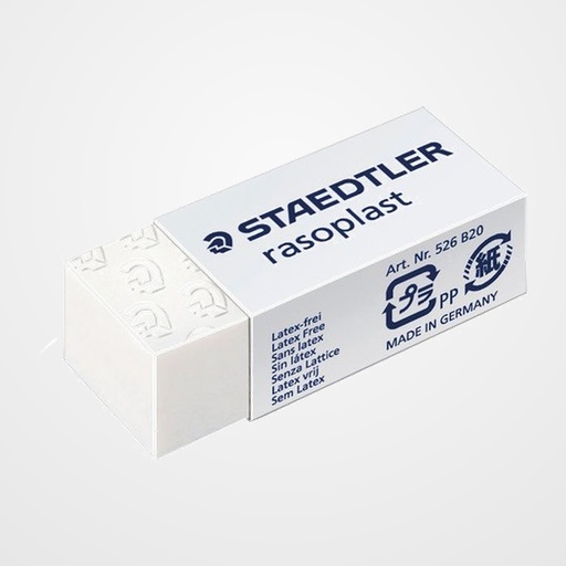 GOMA de BORRAR STAEDTLER 526 B20 RASOPLAST para LAPIZ  (ud.)