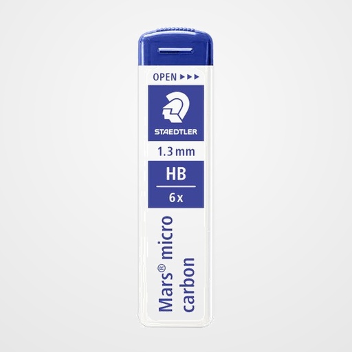 MINAS  STAEDTLER 250 MARS MICRO CARBON 1,3 - HB (TUBO de 6)