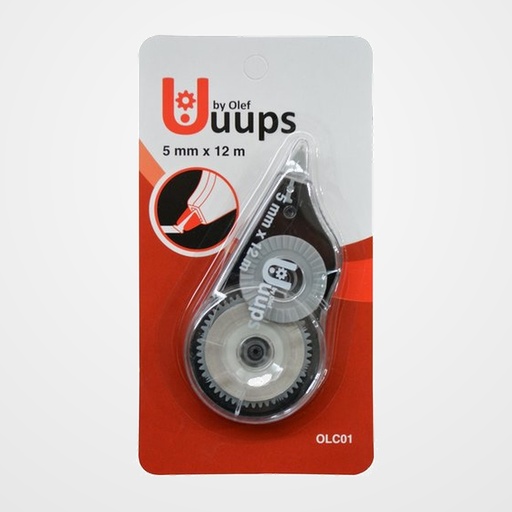 CORRECTOR CINTA OLEF UUUPS 5 mm x 12 m ERGONOMICO BLISTER de 1
