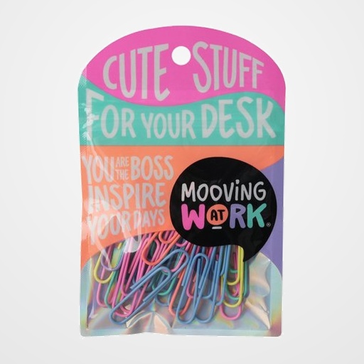 CLIP COLOR MOOVING 50mm BLISTER de 25