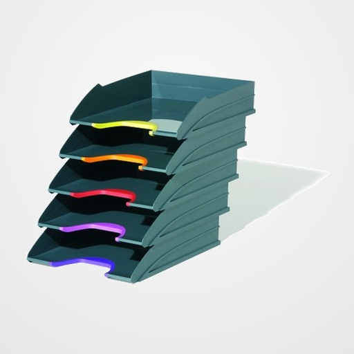 BANDEJA SOBREMESA DURABLE VARICOLOR PACK DE 5