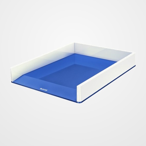 BANDEJA SOBREMESA LEITZ WOW DUAL AZUL METALIZADO/BLANCO