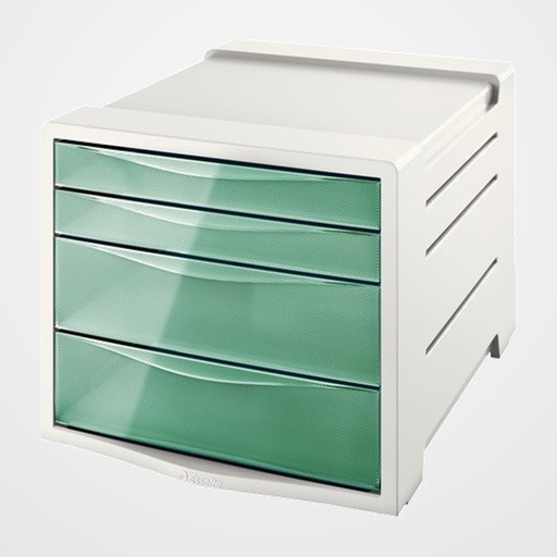 MODULO CAJONES ESSELTE 4 CAJONES COLOUR BREEZE VERDE