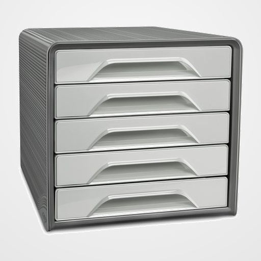MODULO CEP 7-111 ESTANDAR 5 CAJONES COLOR GRIS OSCURO