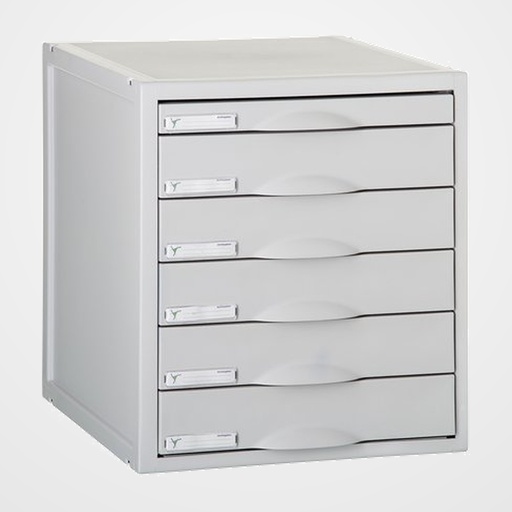 MODULO ARCHISYSTEM 6 CAJONES GRIS