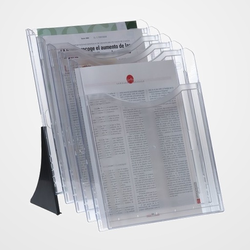 SOPORTE VERTICAL 5 BANDEJA A4 ARCHIPLAY CRISTAL