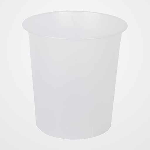 PAPELERA PLASTICO CERRADA 16 LITROS TRASLUCIDO CRISTAL