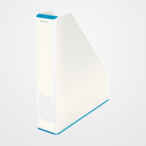 REVISTERO PLASTICO LEITZ WOW DUAL AZUL METALIZADO/BLANCO