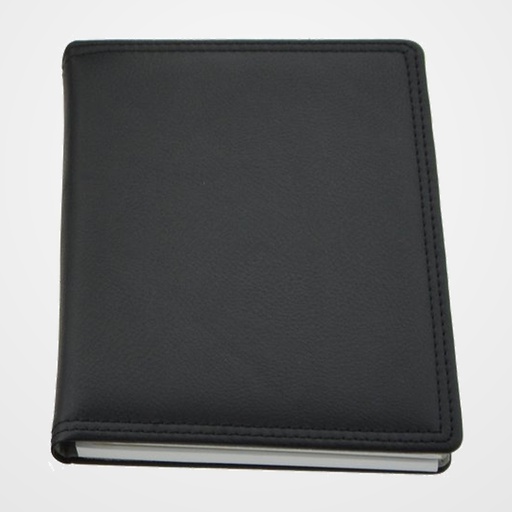 CARPETA de CONGRESOS TOMAS CARNERO POLIPIEL LISTIN-BLOC 22x17 CM. NEGRO