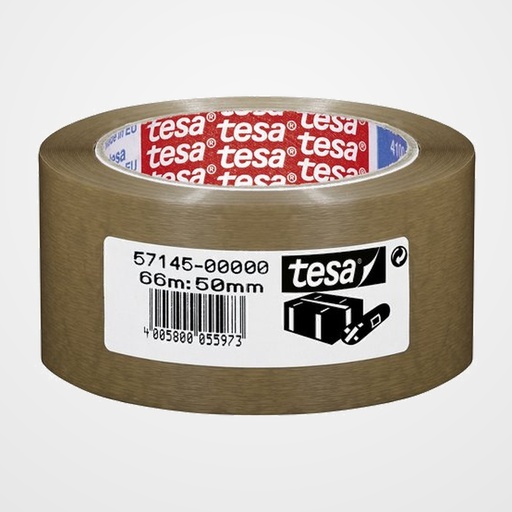 CINTA de EMBALAJE TESA PVC RUGOSO rollo 66x50 MARRON