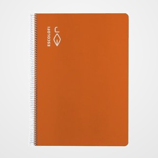 BLOC ESCOLOFI tapa DURA A4 80h CUADRIC.4x4 70g NARANJA