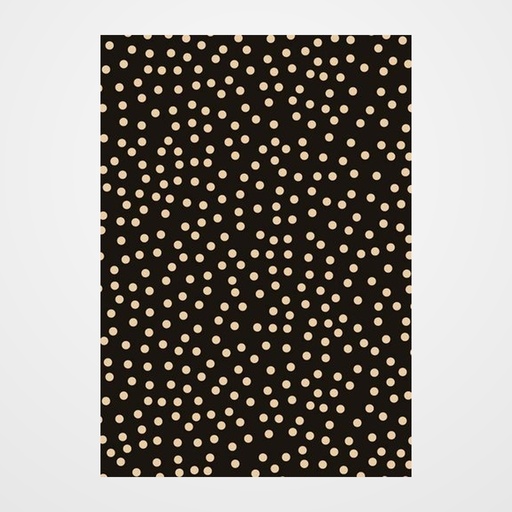 SOBRE PARA REGALO TV 08x13 cm. CONFETTI NEGRO PAQUETE DE 25