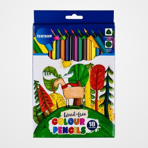 LAPICES de COLORES CENTRUM TRIANGULARES ESTUCHE DE 18
