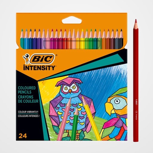LAPICES de COLORES BIC INTENSITY UP BLISTER de 24