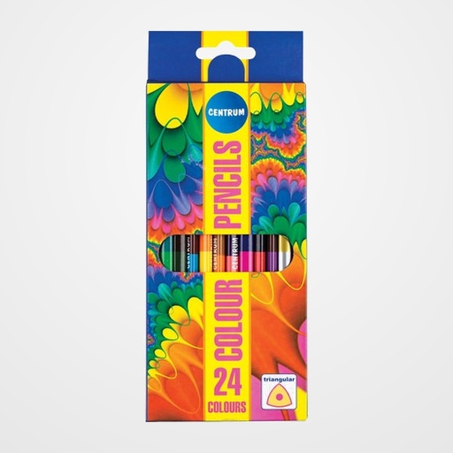 LAPICES de COLORES CENTRUM ART BICOLOR ESTUCHE de 12 (24 colores)