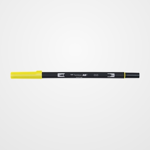 ROTULADOR TOMBOW DOBLE PUNTA PINCEL AMARILLO PROCESO