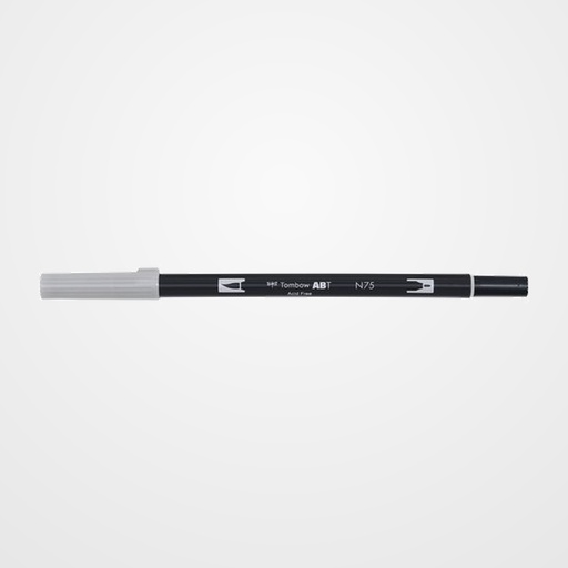 ROTULADOR TOMBOW DOBLE PUNTA PINCEL GRIS FRIO 3