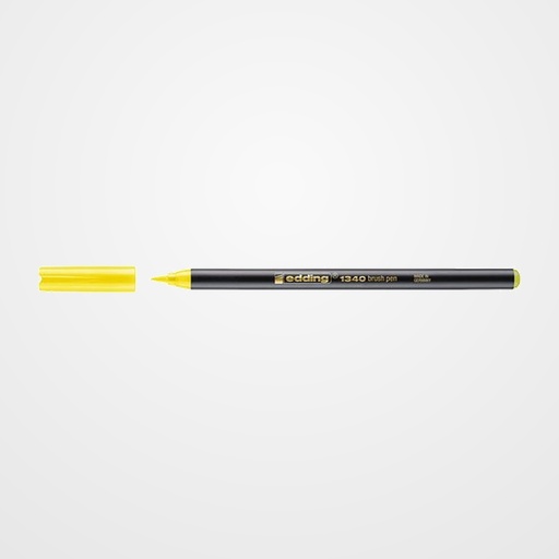 ROTULADOR FIBRA EDDING 1340 BRUSHPEN AMARILLO
