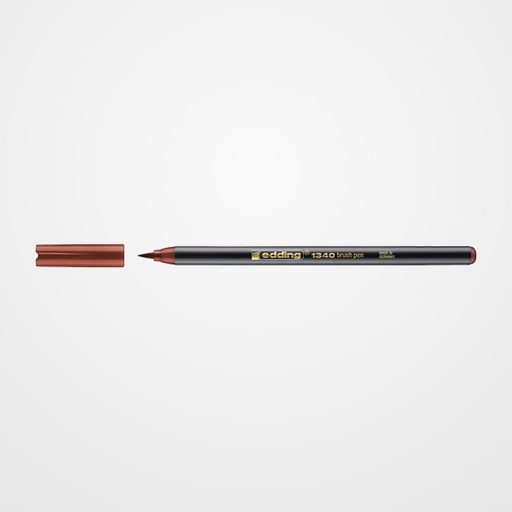 ROTULADOR FIBRA EDDING 1340 BRUSHPEN MARRON