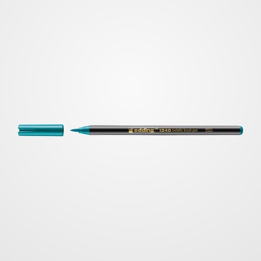 ROTULADOR FIBRA EDDING 1340 BRUSHPEN METALLIC AZUL