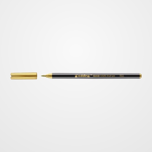 ROTULADOR FIBRA EDDING 1340 BRUSHPEN METALLIC ORO