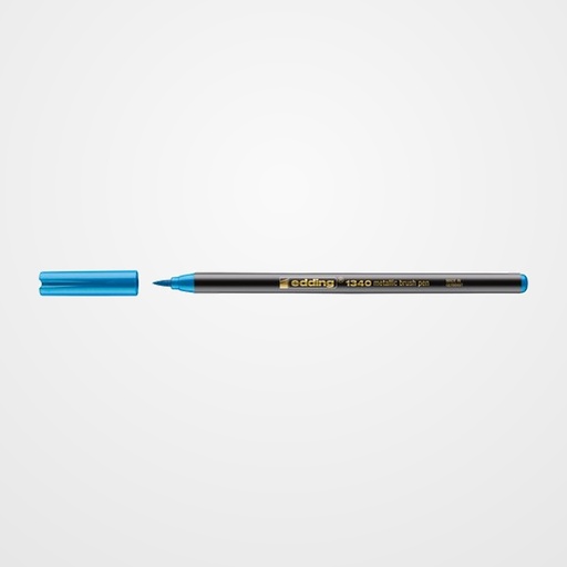 ROTULADOR FIBRA EDDING 1340 BRUSHPEN METALLIC VERDE