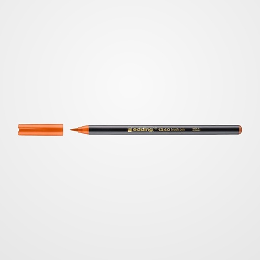 ROTULADOR FIBRA EDDING 1340 BRUSHPEN NARANJA