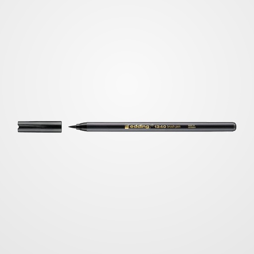 ROTULADOR FIBRA EDDING 1340 BRUSHPEN NEGRO