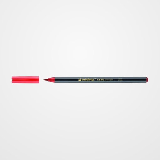 ROTULADOR FIBRA EDDING 1340 BRUSHPEN ROJO
