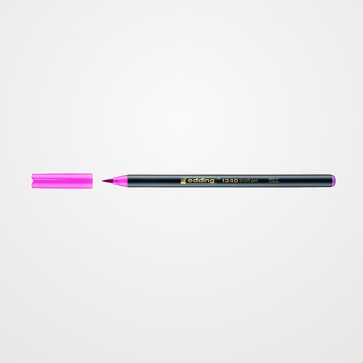 ROTULADOR FIBRA EDDING 1340 BRUSHPEN ROSA