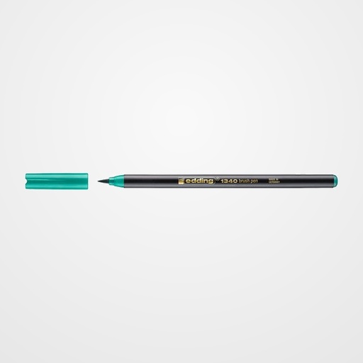 ROTULADOR FIBRA EDDING 1340 BRUSHPEN VERDE